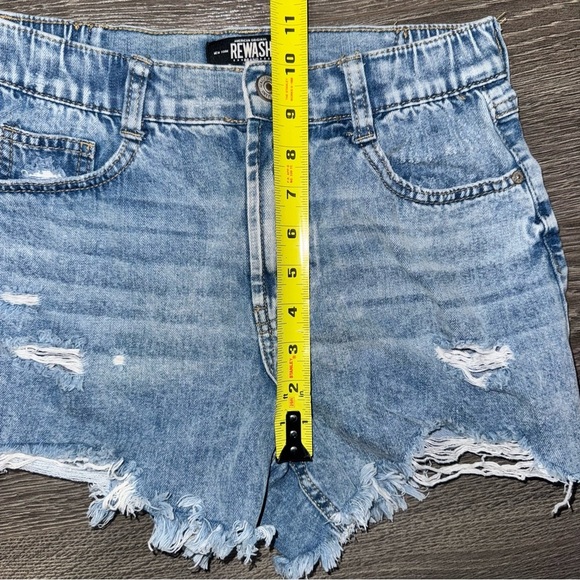 *3 for $15* REWASH American Original Denim Shorts 3 High-Rise Distressed Jeans - Picture 7 of 8